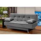 sofá cama 1,80m Flor Suede Cinza Adonai Estofados
