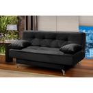 sofá cama 1,80m Flor Suede Preto Adonai Estofados