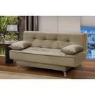 sofá cama 1,80m Pietra Suede Bege Kaleo Decor