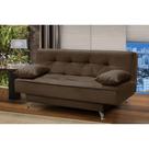 sofá cama 1,80m Pietra Suede Marrom Kaleo Decor
