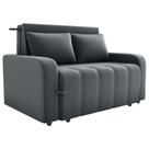 Sofa Cama 2 Lugares 138 Cm Amora New Veludo E425 Cinza Milani Store Cinza