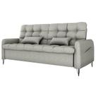 Sofa Cama 2 Lugares 200cm Pillar Linho Vancouver E487 Cinza Milani Store