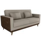 Sofa Cama 2 Lugares 203 Cm Esther Veludo material sintético Milani Store Marrom Whisk Sofa Cama 2 Lugares 203 Cm Esther Veludo material sintético Milani Store Marrom Whisk