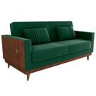 Sofa Cama 2 Lugares 203 cm Veludo Maserati Verde material sintético Whisk Milani Store