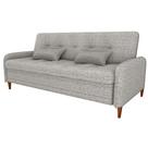 Sofa Cama 2 Lugares 206 Cm Donna Linho Vancouver E483 Bege Milani Store Bege