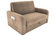 Sofá Cama 2 lugares Compacto com Baú 145 Larg Daiane Matrix