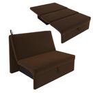 Sofá Cama 2 Lugares Malu Matrix Reclinável Tecido Suede 115x88x80cm Galego Home