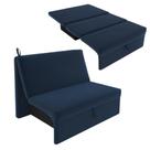 Sofá Cama 2 Lugares Malu Matrix Reclinável Tecido Suede 115x88x80cm Galego Home