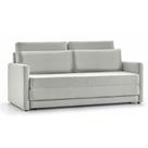 Sofá-Cama 2 Lugares MH-1606 Herval 146 cm Colchão Casal Linho Cinza C