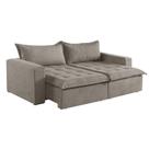 Sofá Cama 2 Lugares Retrátil Reclinável Linho M-184 Martins Bege Sofá Cama 2 Lugares Retrátil Reclinável Linho M-184 Martins Bege