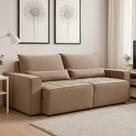 Sofa Cama 260cm retratil e reclinavel 4 lugares Nepal Bege Castor Sofa Cama 260cm retratil e reclinavel 4 lugares Nepal Bege Castor