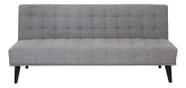 Sofa Cama 3 Lugares 180x86x81cm Cinza Linho - Paris Cinza