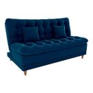 Sofá Cama 3 lugares 185cm Duda Azul Matrix