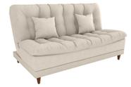 Sofá Cama 3 lugares 185cm Duda Bege Matrix