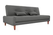 Sofá Cama 3 lugares 190cm Blanca Cinza Matrix