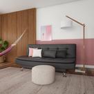 Sofá-Cama 3 Lugares Casal Premium We Can Do It Preto