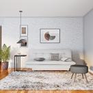 Sofá-Cama 3 Lugares Casal Raridade Branco