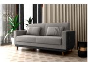 Sofá-cama 3 Lugares Casal Reclinável Facto e Linho Matrix Esther