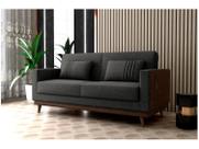 Sofá-cama 3 Lugares Casal Reclinável Facto e Linho Matrix Esther