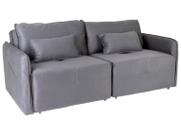 Sofá-cama 3 Lugares Casal Reclinável Veludo Matrix Celine