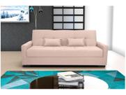 Sofá-cama 3 Lugares Casal Reclinável Veludo Matrix Lavínia