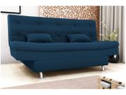 Sofá-cama 3 Lugares Casal Reclinável Veludo Matrix Salomé