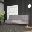 Sofá-Cama 3 Lugares Casal Rimini Cinza