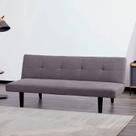 Sofa-cama 3 Lugares Cinza 170x81x68cm Reclinavel Cinza