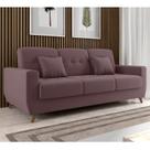 Sofá Cama 3 Lugares com Baú Pâmela
