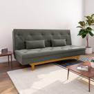 Sofá Cama 3 Lugares em Suede Tokio Yescasa