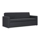 Sofá-Cama 3 Lugares Herval Versato, Linho Grafite Fechado, 217 cm