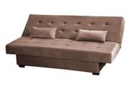 Sofá Cama 3 Lugares Laila Capuccino Matrix