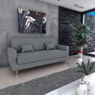 Sofá Cama 3 Lugares Reclinável Emília