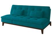 Sofá-cama 3 Lugares Reclinável Suede Linoforte Jade