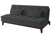 Sofá-cama 3 Lugares Reclinável Suede Linoforte Jade