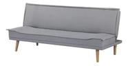 Sofa Cama 3 Lugares Retratil 186x81x80cm Cinza Linho - Lima Cinza