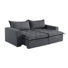 Sofá Cama 3 Lugares Retrátil e Reclinável M-184 Veludo Martins Sofá Cama 3 Lugares Retrátil e Reclinável M-184 Veludo Martins
