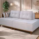 Sofá-cama 3 Lugares Tecido Veludo Luna