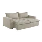 Sofá Cama 4 Lugares Retrátil e Reclinável Linho M-184 Martins