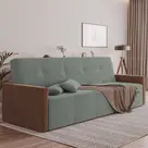 Sofa Cama 4 Lugares Retrátil e Reclinável Paris 2,10m Veludo Cinza