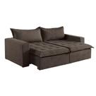 Sofá Cama 4 Lugares Retrátil Reclinável M-184 Veludo Martins Marrom Sofá Cama 4 Lugares Retrátil Reclinável M-184 Veludo Martins Marrom