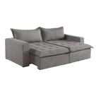 Sofá Cama 5 Lugares Retrátil e Reclinável Linho M-184 Martins Sofá Cama 5 Lugares Retrátil e Reclinável Linho M-184 Martins