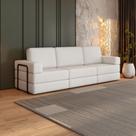 Sofá Cama À Vácuo 3 Lugares Linha Modular Flip Magic