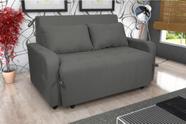 Sofá Cama Amora Suede Cinza B250 - Matrix