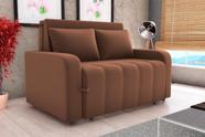 Sofá Cama Amora Veludo Ferrugem E435 - Matrix