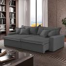 Sofá Cama Áustria 3 Lugares Retrátil Reclinável 230cm Veludo