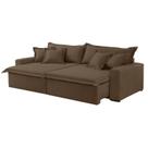 Sofá Cama Áustria 3 Lugares Retrátil Reclinável 230cm Veludo