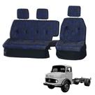Sofá Cama Banco Completo Mercedes 1113 / 1114 Azul