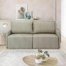 Sofá Cama Baraúna Retrátil e Reclinável 3 lugares 2,00m em Linho CabeCasa MadeiraOriginals Bronze Sofá Cama Baraúna Retrátil e Reclinável 3 lugares 2,00m em Linho CabeCasa MadeiraOriginals Bronze