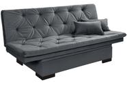Sofá Cama Baú 3 Lugares Multiuso Em Suede - Essencial Estofados Sofá Cama Baú 3 Lugares Multiuso Em Suede - Essencial Estofados